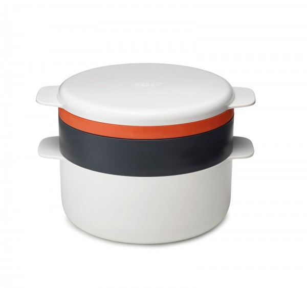M-Cuisine 4-tlg. MW-Kochset, weiss/grau, 24.7x16.8x19.9cm