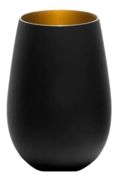 Elements Becher 465ml schwarz/gold