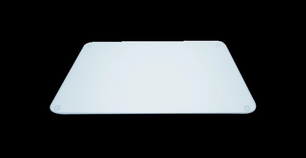 Glaskeramik Abdeckung 40x30cm Oberfläche geriffelt klar