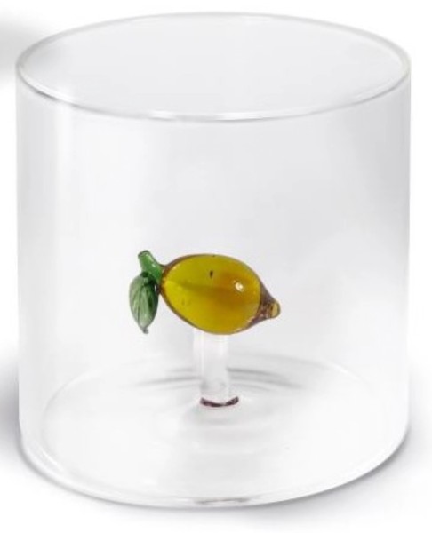 Glas aus Borosilikat 250ml Limone