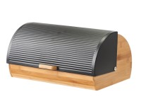 Rollbrotkasten Bamboo schwarz