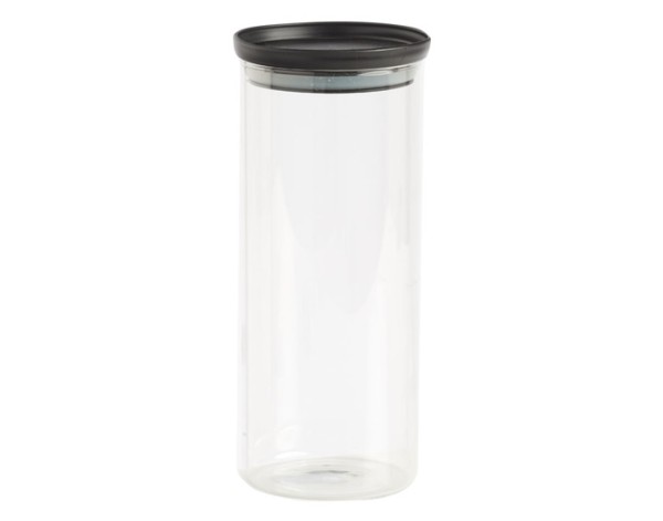 Vorratsglas m.D. schwarz 1.25l