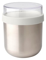 JoghurtbecherInoxLightGrey0.5l