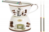 Vintage Chocolate Schokoladen Fondue
