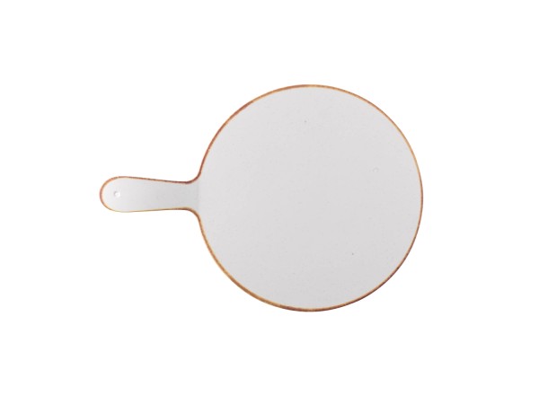 Stonecast Melamine Barley White Platte rund mit Griff 32x32c