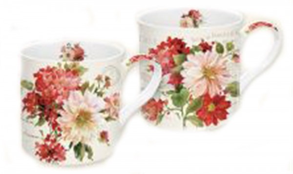 Season Flowers Porzellanbecher 350 ml 2er Set in GB