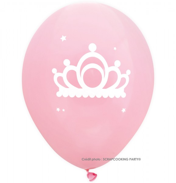 Luftballons Prinzessin, 6 Stk. Ø25cm