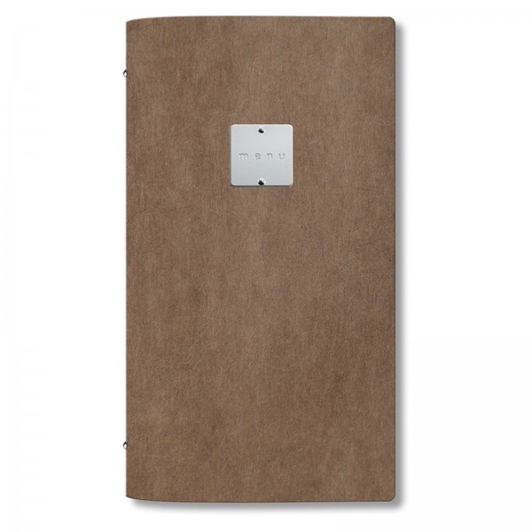 Menükarte Maxi Eco braun Metallschild menu