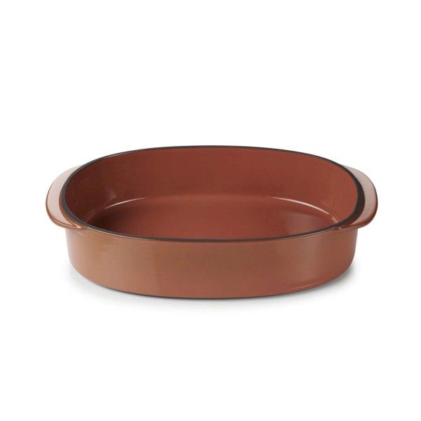 Caractère rechteckige Platte26X18,5 zimt