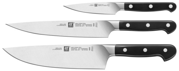 3tlg. Pro Messerset (Spick-Fleisch-Kochmesser)