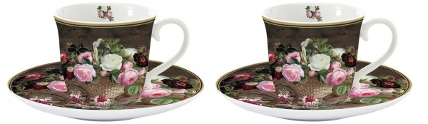 Old England Roses 2er Set Espressotasse 80 ml in GB