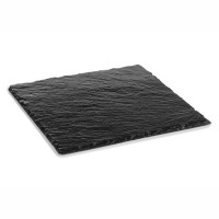 Schiefer Servierplatte quadratisch 30x30 cm h:5 6mm