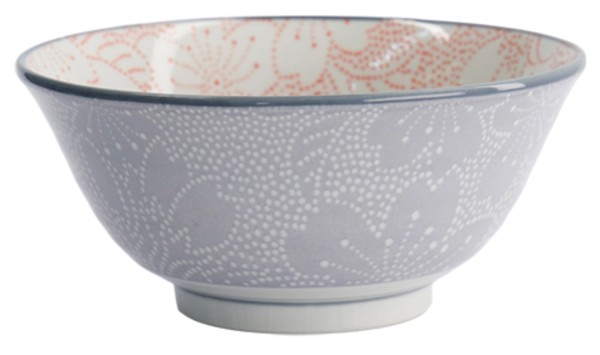 Sakura Schale 14.8x6.8cm rot und grau