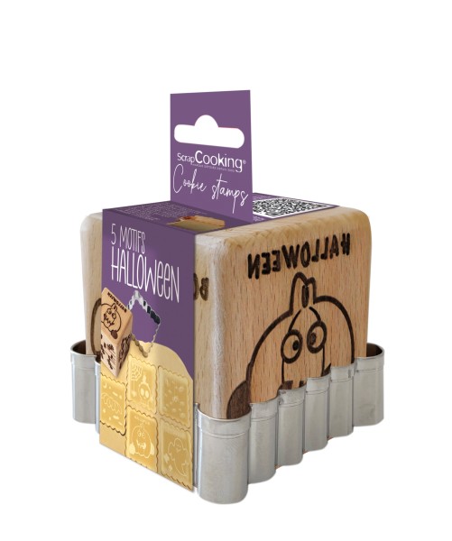 Ausstecher mit Würfelstempel Halloween