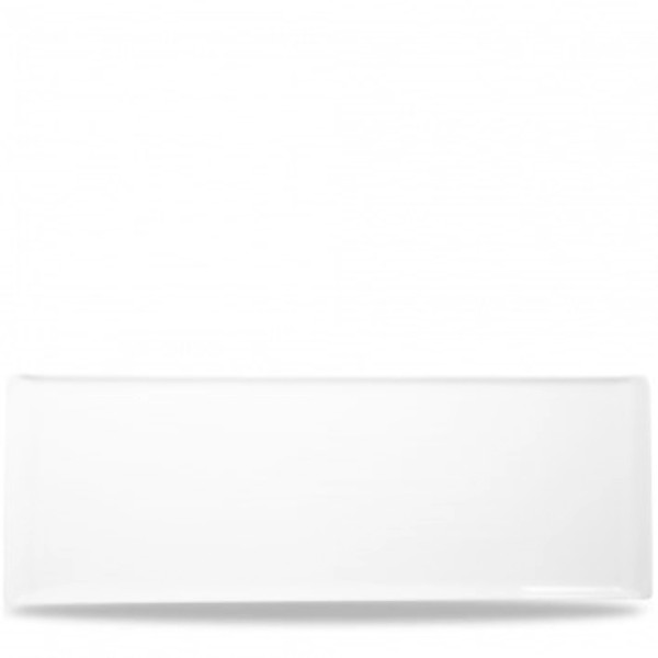 Alchmey Melamine White Buffet Tablett Rechteck 46x10cm