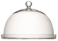Vienna Platte Haube D33cm D30cm H22.5cm transparent