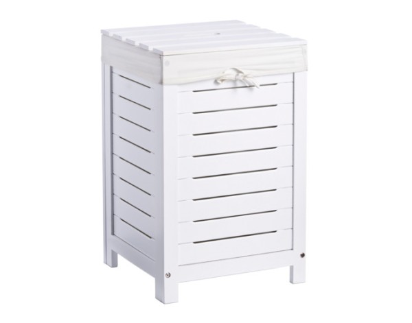Wäschetruhe MDF weiss 55cm