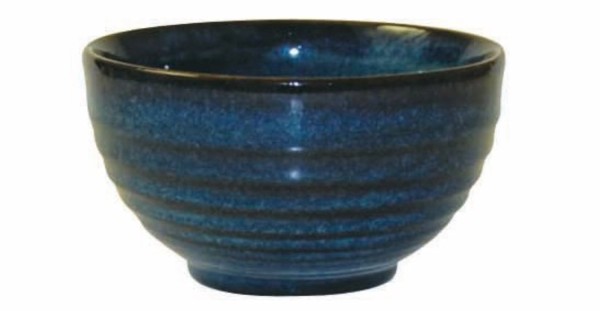 Bit on the Side Sapphire Blue Schale geriffelt 56cl