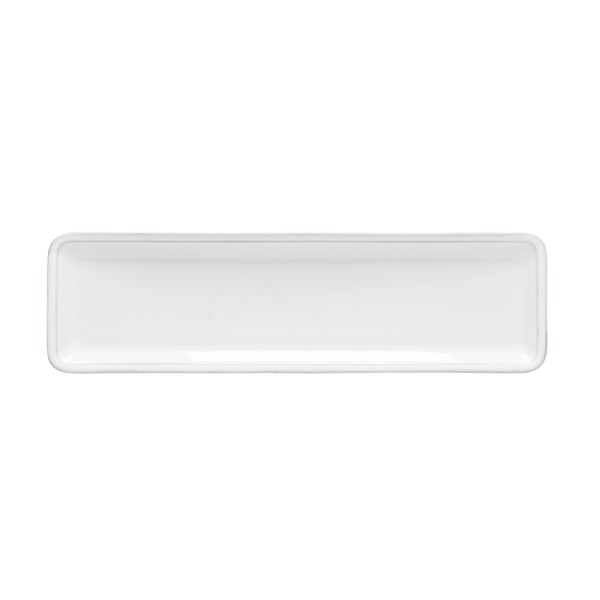 Friso Platte rechteckig 37x10.4cm Steinzeug weiss