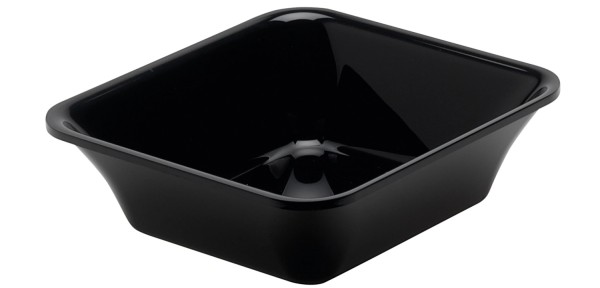 Rechteckige Schale GN1/6 17.6x16.2x5cm schwarz