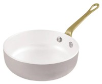 Bratpfanne beschichtet D12cm H4cm 0.4l Alu weiss