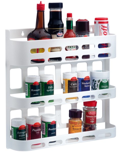 Gewürzregal Parato, weiss, 38x35x7cm