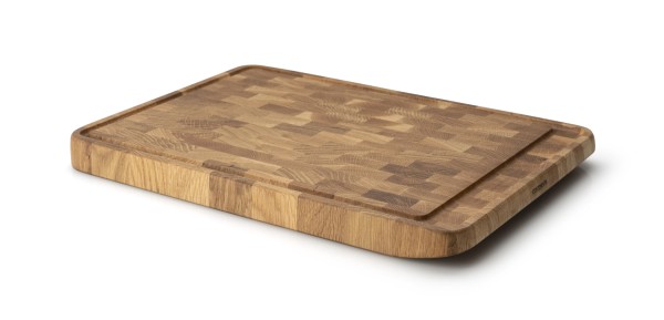 Tranchierbrett Eiche Stirnholz 46x32.5x3.5cm