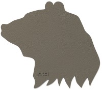 Topfuntersetzer hot mat bär grau
