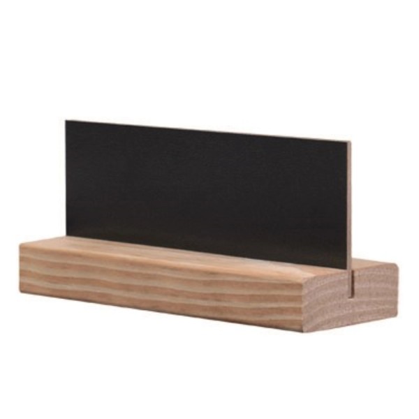 Tischsteller D4 Modigliani 8x15cm mit Holzfuss Pinie