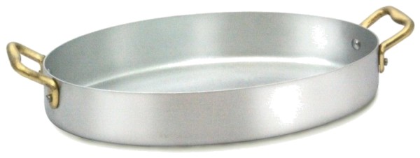 Pfanne mit Griffen oval D30cm H4.8cm