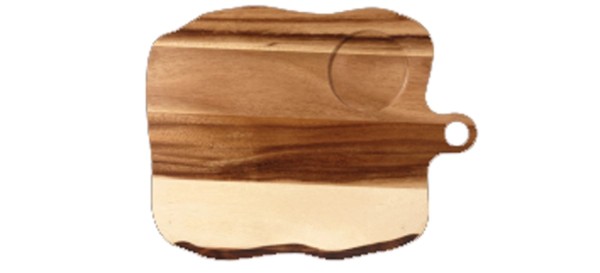 Naturale Wood Holzbrett 35x27cm mit 1 Vertiefung