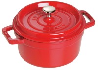 Cocotte 22cm, rund, Kirsch-Rot, Gusseisen 2.6l