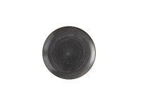 Stonecast Raw Black Coupe Teller 28.8cm