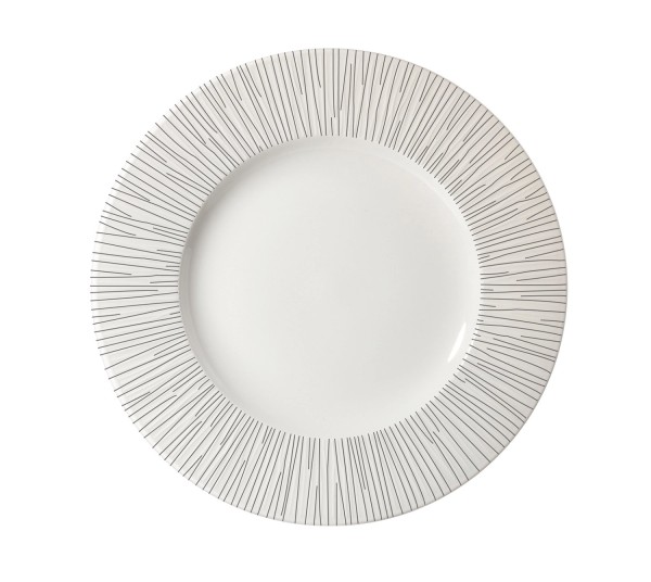 Bamboo White Teller tief Fahne breit 28cm