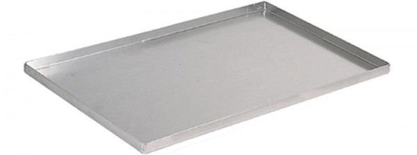 Backblech Alu 60x40cm H: 2cm mit gerader Kante