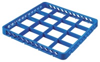 Aufsatz zu Gläser Spülkorb 16 Fächer blau