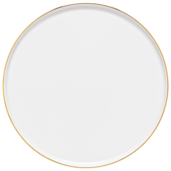 Resonance Teller flach Goldrand D23 H1.5cm weissgold