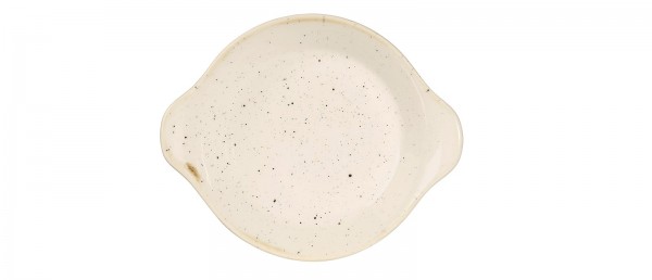 Stonecast Barley White Schale rund mit Griffen 15x18cm