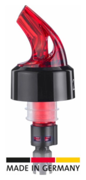 2 Stk. Dosierausgiesser Auto-Pour 2.0cl rot