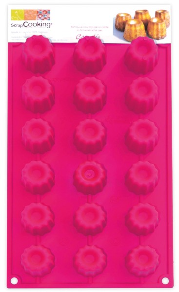 18er Silikonbackform Mini Cannelés