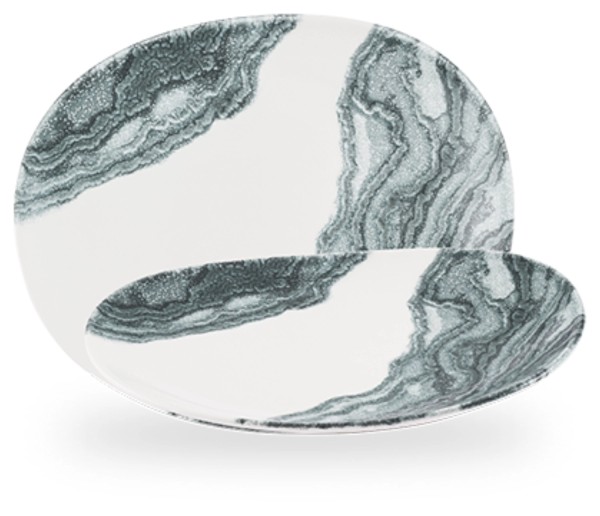 Tide Black Organic Opal Teller 28cm