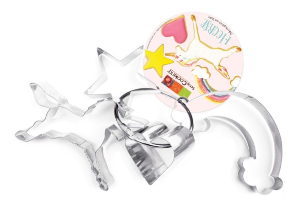 4-tlg. Set Ausstecher Einhorn