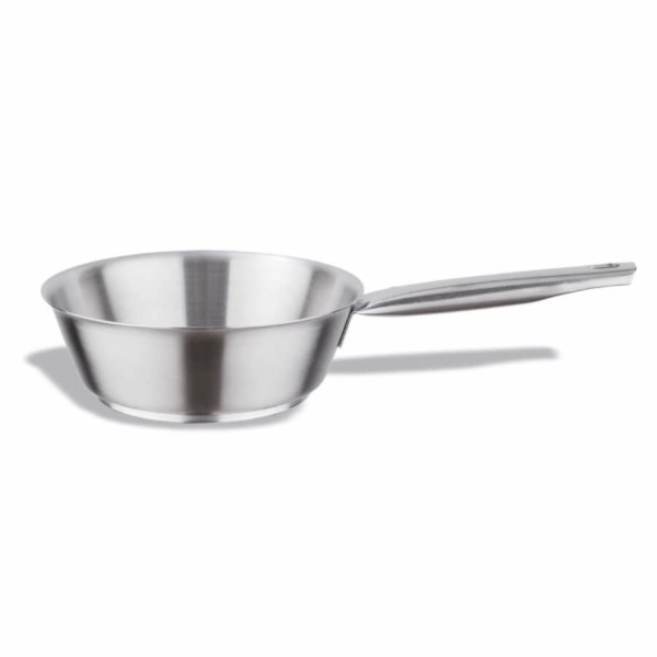 Inox Pro Sauteuse konisch 18cm H:6cm 1.2lt