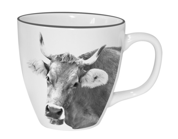 Tasse Kuh 0.3 l weiss