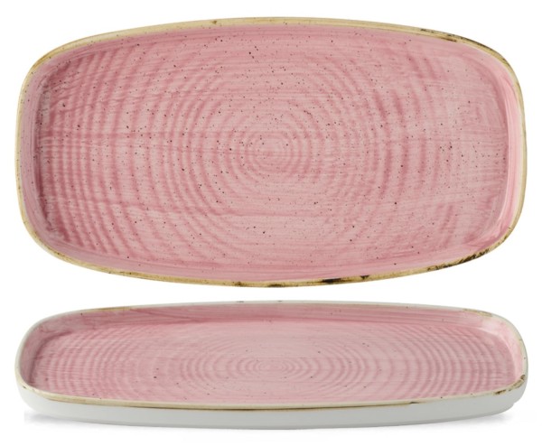 Stonecast Chefs Walled Oblong Platte Petal Pink 30x15.4 cm