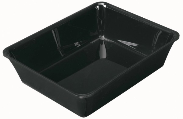 Rechteckige Schale GN1/2 26.5x32.5x8cm schwarz