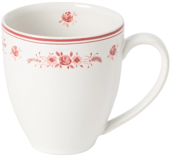 Vila Tasse 410ml 13.8x9.7cm H10.7cm weiss rot