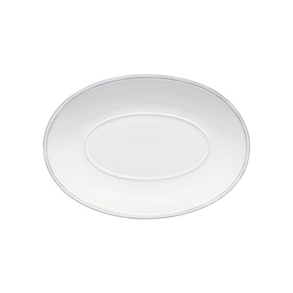 Friso Teller oval 30x21cm H3.1cm Steinzeug weiss