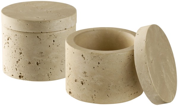 2er Set Minera Dose D6cm H5cm 40ml beton