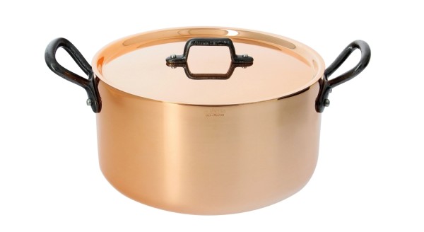 INOCUIVRE Bratentopf Kupfer/Edelst. D:28cm Deckel